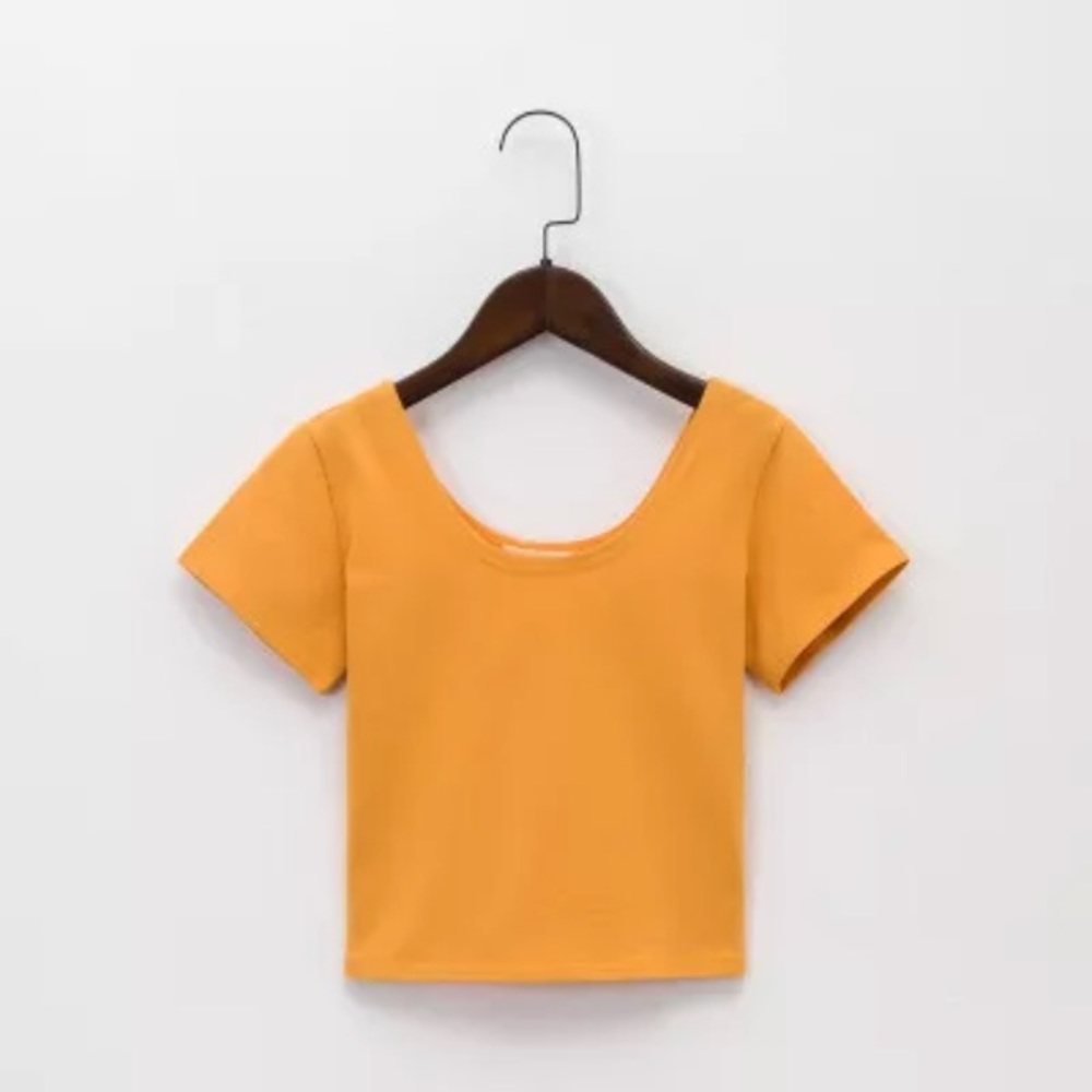 Yellow crop top cute size xsmall to small